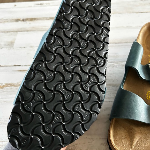 Birkenstock Teal Double Strap Sandals - Picture 3 of 13